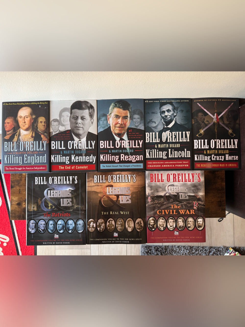 Bill O’Reilly Hardcover Book Lot Killing Series Legends & Lies History (8 Books)
